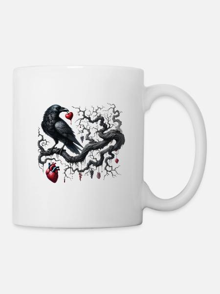 Dark Romance: Gothic-Ästhetik - Tasse - Weiß