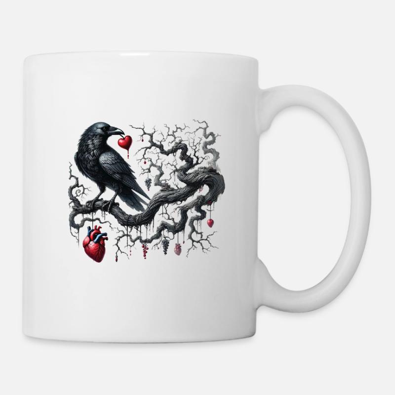 Dark Romance: Gothic-Ästhetik - Tasse - Weiß