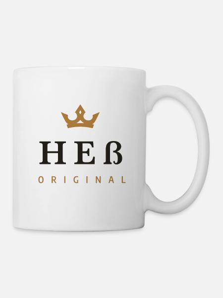 Heß Original Familienlogo - Tasse - Weiß