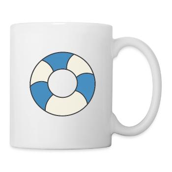 Schwimmreifen - Tasse - Weiß - Rechts