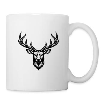 Classic deer and pro - Mug - white - Right