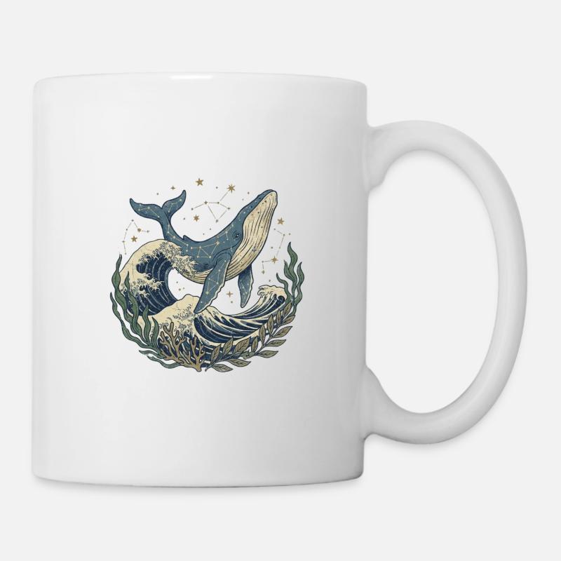 Der Wal – Säule des Ozeans - Tasse - Weiß