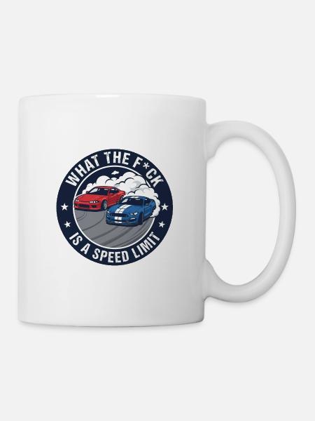 Drift Humor Kreisdesign - Tasse - Weiß