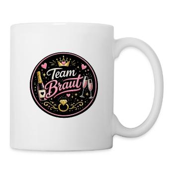 Team Braut Logo  - Tasse - Weiß - Rechts