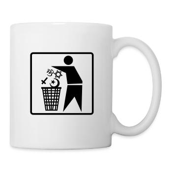 No Religion Pictogram - Tasse - Weiß - Rechts