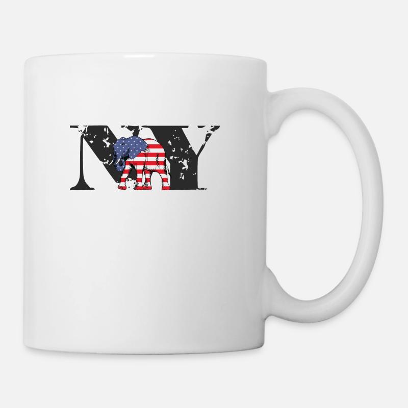 NY-ELEPHANT - Mug - white