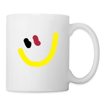 EM2018 DE (Smiley) - Tasse - Weiß - Rechts