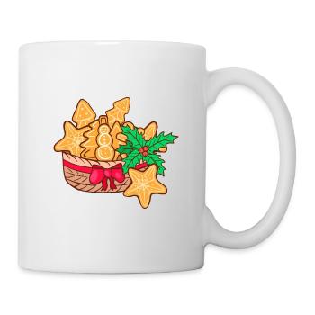 Biscuits de Noël cuisson biscuits biscuits de Noël - Mug blanc - blanc - Droite