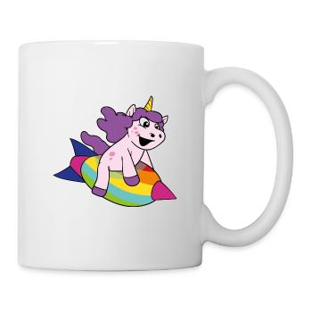 Cute Funny Cool Unicorn Unicorns fable - Mug - white - Right