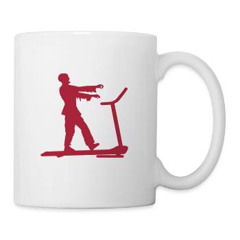 Zombie walking in the dead! - Mug blanc - blanc - Droite