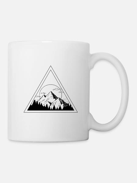 mountains - Mug - white