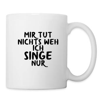 Singen - Tasse - Weiß - Rechts