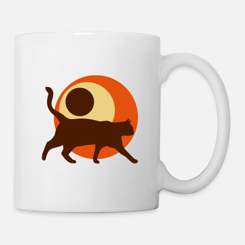 Retro cat - Mug - white