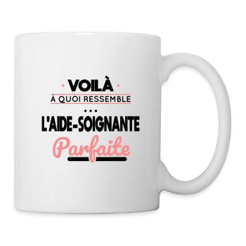 Voilà à quoi ressemble l'aide-soignante parfaite - Mug blanc - blanc - Droite