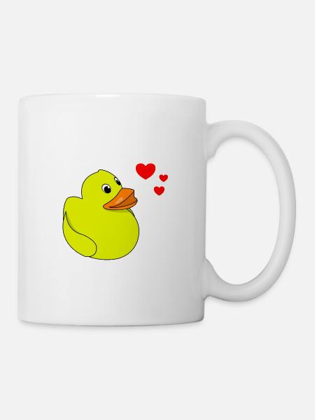 Squeaky Duck Valentine's Day - Mug - white