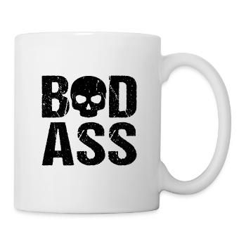 Crâne de Badass - Mug blanc - blanc - Droite