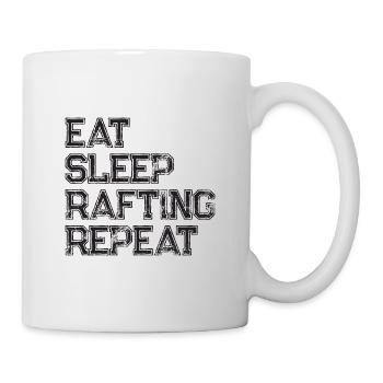 Manger Dormir Rafting Répéter La navigation de plaisance - Mug blanc - blanc - Droite