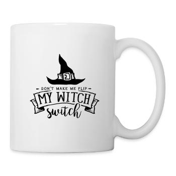 Hexen Grafik Halloween Geschenk -Lustiger Spruch - Tasse - Weiß - Rechts