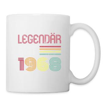 Legendär Seit 1968 Jahr Retro 68er Jahrgang - Tasse - Weiß - Rechts