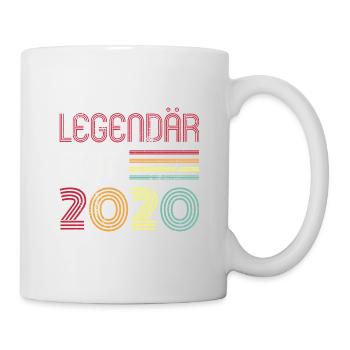 Legendär Seit 2020 Jahr Retro 20er Jahrgang - Tasse - Weiß - Rechts