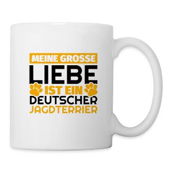 Deutscher Jagdterrier Geschenke lustig - Tasse - Weiß - Rechts