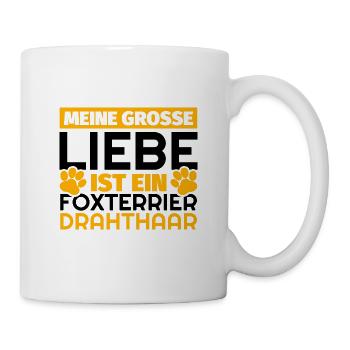 Foxterrier Drahthaar Geschenke lustig - Tasse - Weiß - Rechts