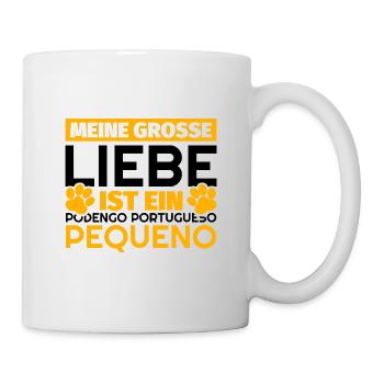 Podengo Portugueso Pequeno Geschenke lustig - Tasse - Weiß - Rechts