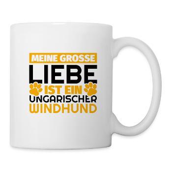 Ungarischer Windhund Geschenke lustig - Tasse - Weiß - Rechts