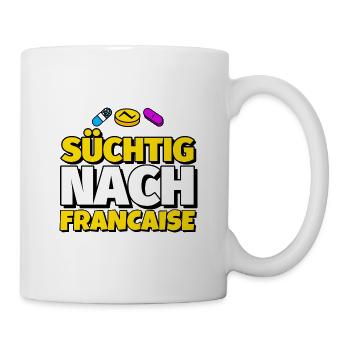 Francaise Tanz lustig Geschenk - Tasse - Weiß - Rechts