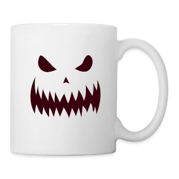 Halloween Visage effrayant Halloweenstyle - Mug blanc - blanc - Droite