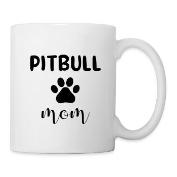 Pitbull Mom - Tasse - Weiß - Rechts