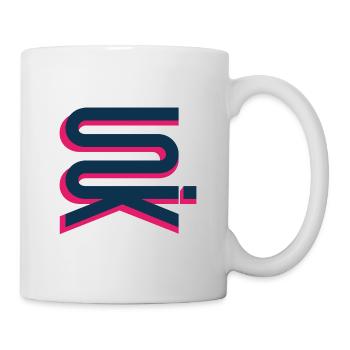 UNIK high vertical bluepink - Mug - white - Right