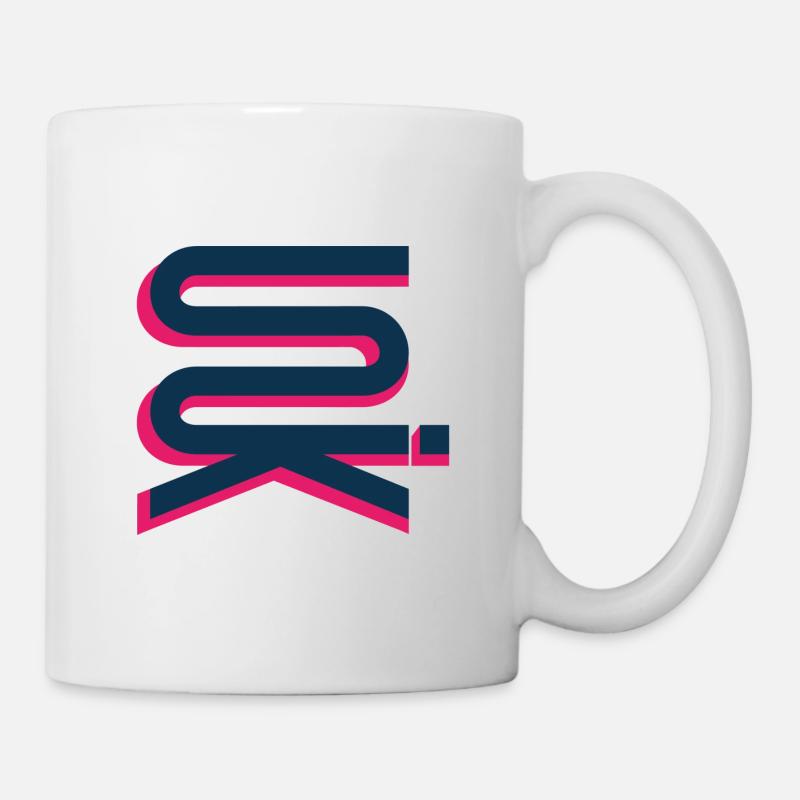 UNIK high vertical bluepink - Mug blanc - blanc