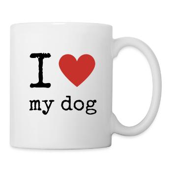 I Love My Dog - Mug - white - Right