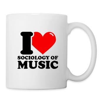 J’aime la sociologie de la musique - Mug blanc - blanc - Droite