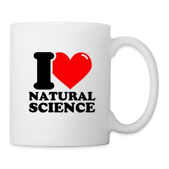 Ich liebe Naturwissenschaften - Tasse - Weiß - Rechts