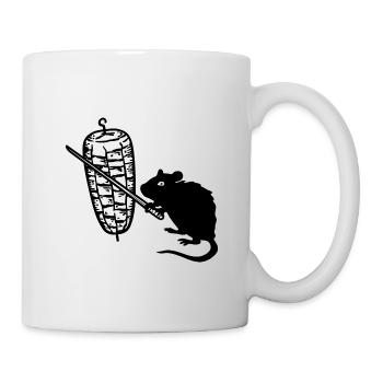 Kebab Ratte Kebab Grill - Tasse - Weiß - Rechts