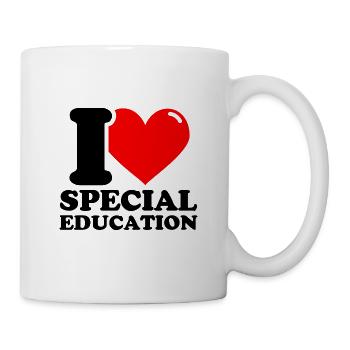 J’aime l’éducation spécialisée - Mug blanc - blanc - Droite