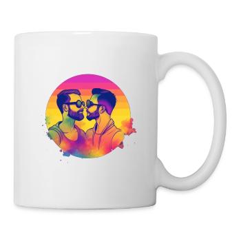 Fierté Amour Hommes - Mug blanc - blanc - Droite