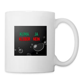 Klima Ja Kleber Nein - Tasse - Weiß - Rechts