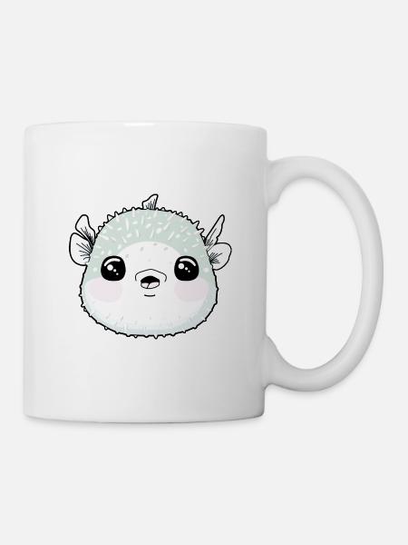 Kugelfisch Süß - Tasse - Weiß