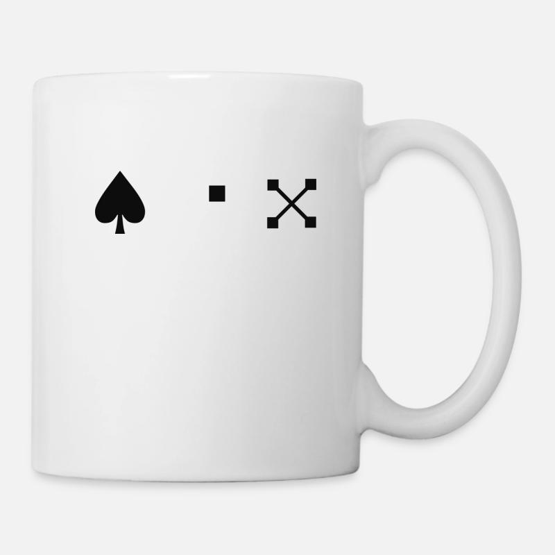 Tshirt Zeichen Herz und Kreuz - Tasse - Weiß