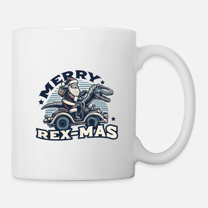 Merry Rexmas - Tasse - Weiß