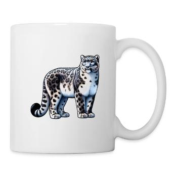 Schneeleopard Leopard Weißer Leopard - Tasse - Weiß - Rechts