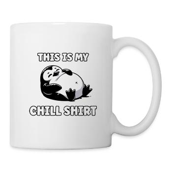Fettes Pinguin Chill Hemd - Tasse - Weiß - Rechts
