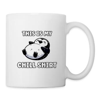 Chemise de nuit drôle Chemise de nuit pingouin Sommeil - Mug blanc - blanc - Droite