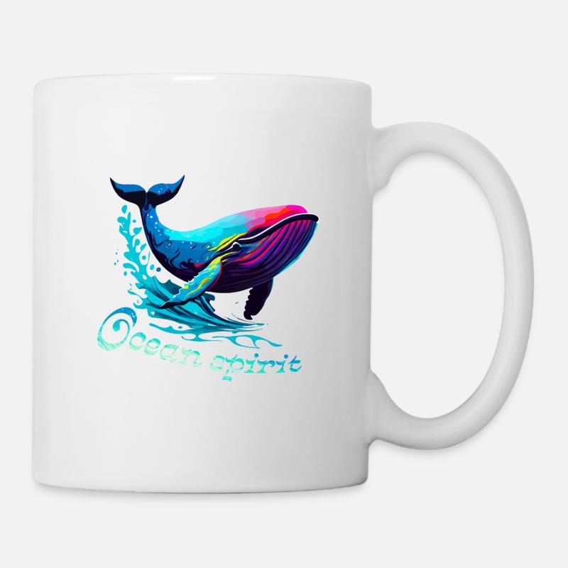 Geist des Ozeans. Wal - Tasse - Weiß