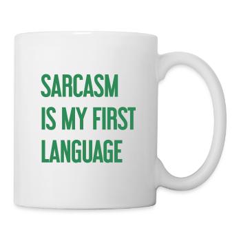 Sarkasmus-Profi - Tasse - Weiß - Rechts
