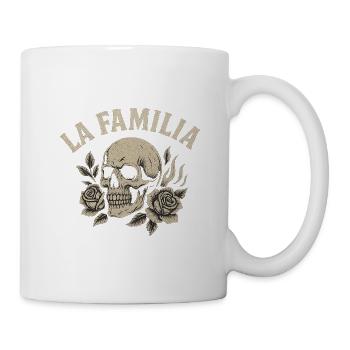 La Familia Skull with Roses - Mug - white - Right