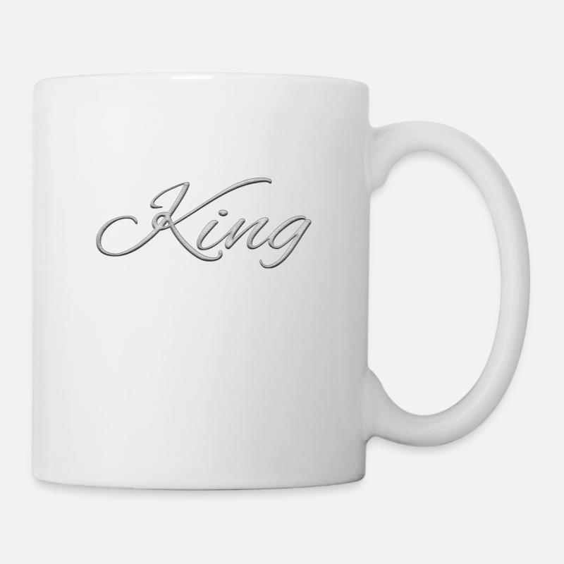King & Queen - Tasse - Weiß